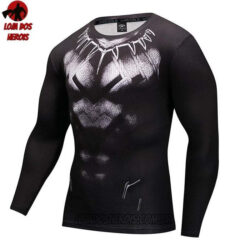 Camisa/Camiseta Hash Guard Pantera Negra Desenho Manga Compressão Segunda Pele