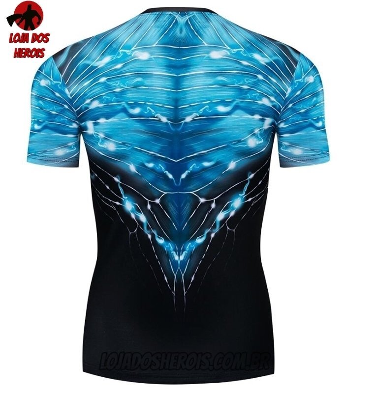 Camisa/Camiseta Hash Guard Lanterna Azul Compressão Segunda Pele - Imagem 2