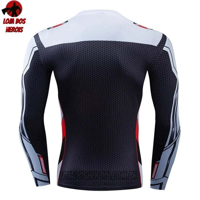 Camisa/Camiseta Hash Guard Vingadores Ultimato Uniforme Mod 2 Manga Compressão Segunda Pele - Imagem 2