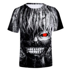 Camisa Camiseta Impressão 3D Tokyo Ghoul - Kaneki Ken Olhar Anime