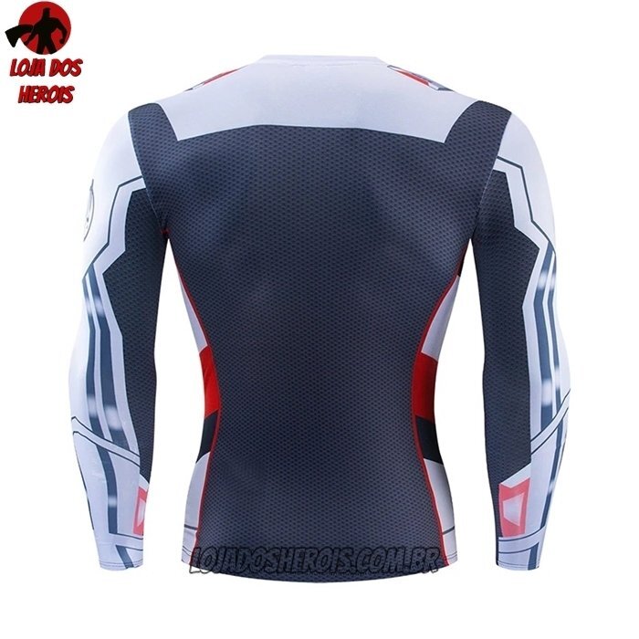 Camisa/Camiseta Hash Guard Vingadores Ultimato Uniforme Mod 3 Manga Compressão Segunda Pele - Imagem 2