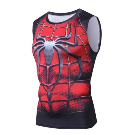 Camisa / Camiseta Regata Hash Guard Homem Aranha - Filme Compressão Tank Top