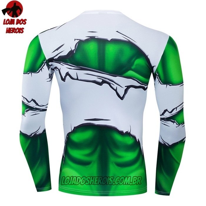 Camisa/Camiseta Hash Guard Hulk Hq Manga Compressão Segunda Pele - Imagem 2