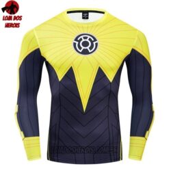 Camisa/Camiseta Hash Guard Lanterna Amarelo Clássico Manga Compressão Segunda Pele