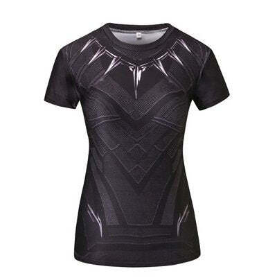 Camisa / Camiseta Hash Guard Pantera Negra - Feminina Compressão - Imagem 3
