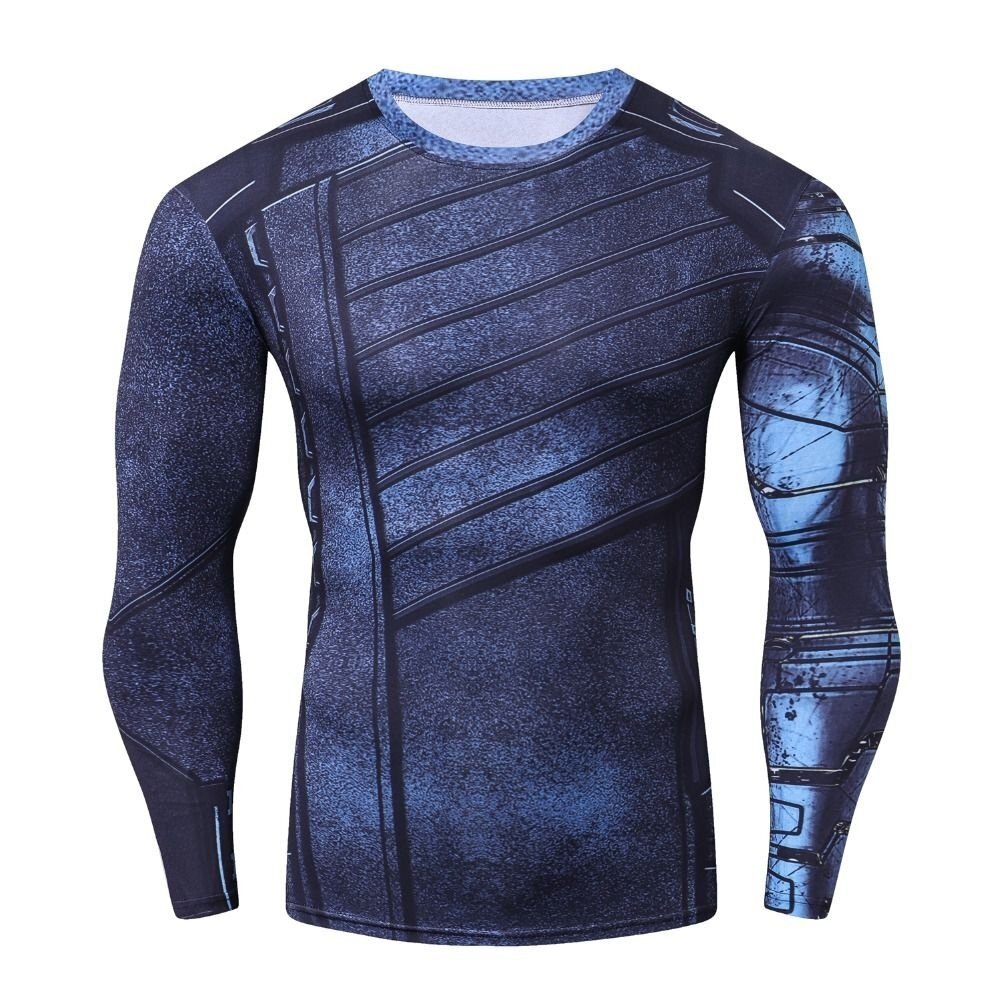 Camisa / Camiseta Hash Guard Compressão Soldado Invernal - Guerra Infinita - Imagem 2