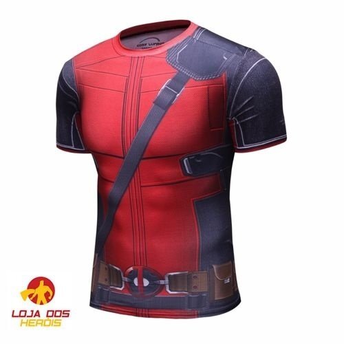 Camisa / Camiseta Hash Guard Compressão Deadpool 2 Filme