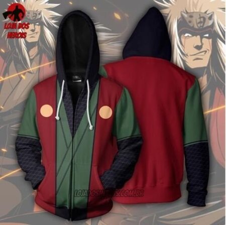 Jaqueta/Blusa/Casaco Jiraya - Naruto