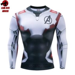 Camisa/Camiseta Hash Guard Vingadores Ultimato Uniforme Mod 4 Manga Compressão Segunda Pele