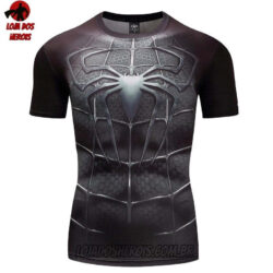 Camisa/Camiseta Hash Guard Homem Aranha Black Compressão Segunda Pele