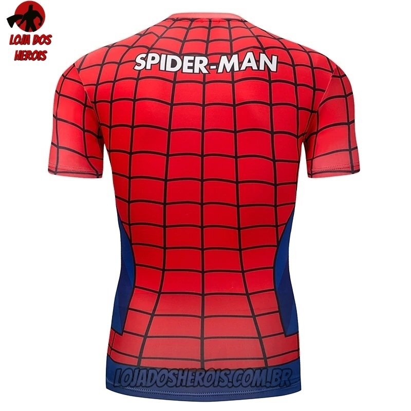 Camisa/Camiseta Hash Guard Homem Aranha Desenho Compressão Segunda Pele - Imagem 2