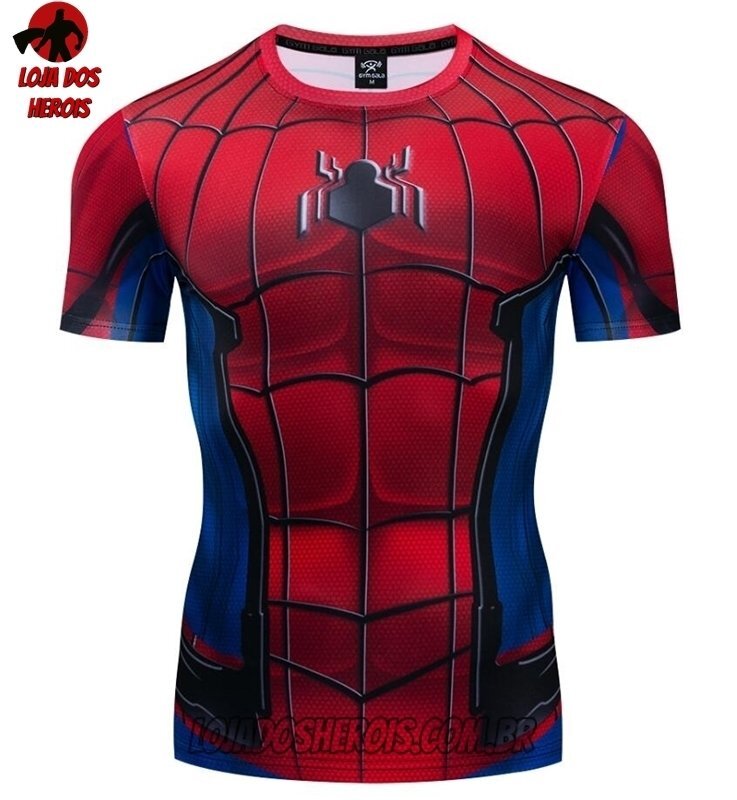 Camisa/Camiseta Hash Guard Homem Aranha Filme Compressão Segunda Pele