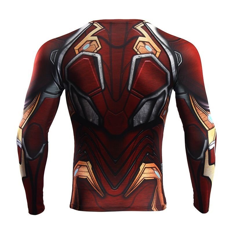 Camisa / Camiseta Hash Guard Compressão Homem De Ferro - Guerra Infinita - Imagem 2