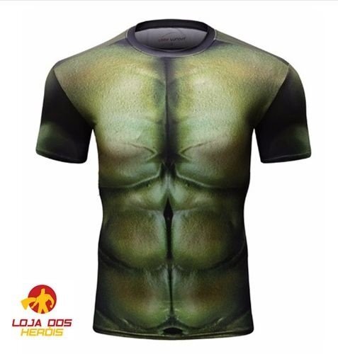 Camisa / Camiseta Hash Guard Compressão Hulk - Vingadores Filme - Imagem 3