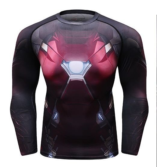 Camisa / Camiseta Hash Guard Compressão Homem De Ferro - Filme - Imagem 2