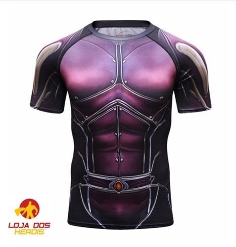 Camisa / Camiseta Hash Guard Compressão Visão - Vingadores Filme - Imagem 3