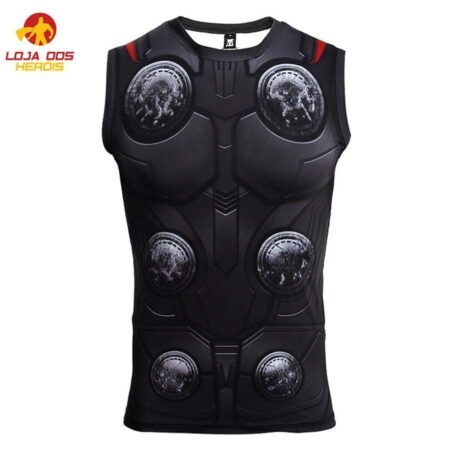 Camisa / Camiseta Regata Hash Guard Thor - Vingadores Ultimato Compressão Tank Top - Image 2