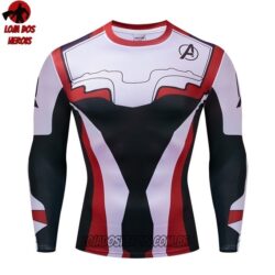 Camisa/Camiseta Hash Guard Vingadores Ultimato Uniforme Mod 5 Manga Compressão Segunda Pele