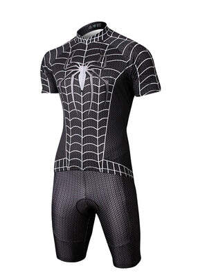 Macacão Ciclismo Homem Aranha Black Masculino e Feminino c/ Forro e Breteri Pedal - Imagem 2