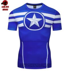Camisa/Camiseta Hash Guard Capitão América Compressão Segunda Pele