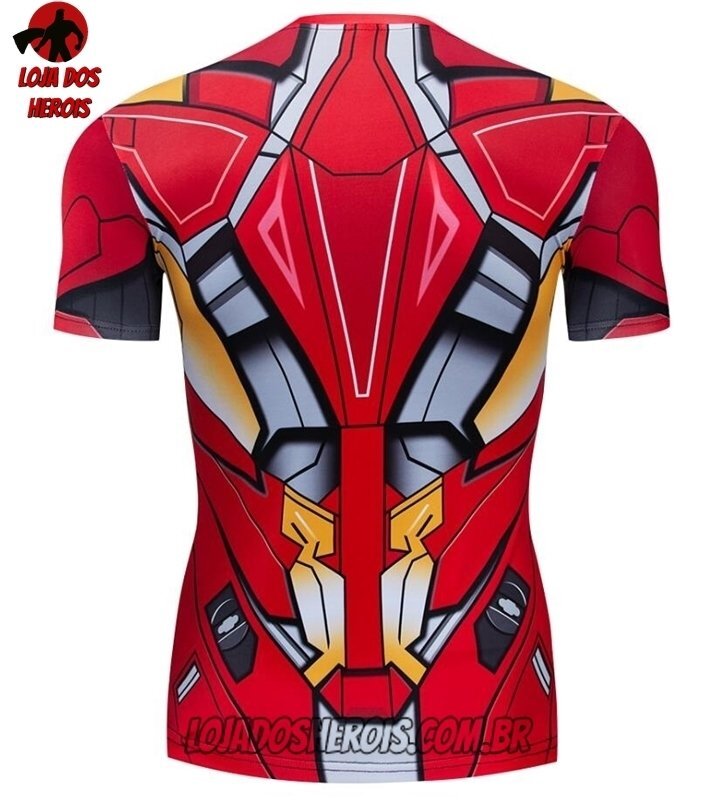Camisa/Camiseta Hash Guard Homem De Ferro Clássico Compressão Segunda Pele - Imagem 2