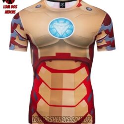 Camisa/Camiseta Hash Guard Homem De Ferro Desenho Compressão Segunda Pele