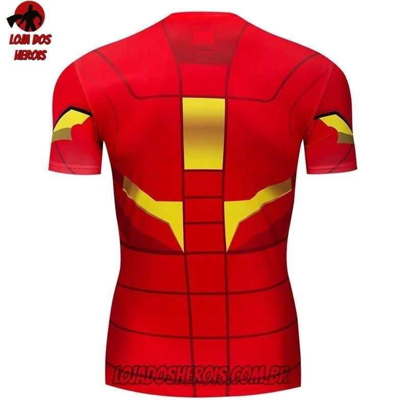 Camisa/Camiseta Hash Guard Homem De Ferro Vingadores Compressão Segunda Pele - Imagem 2
