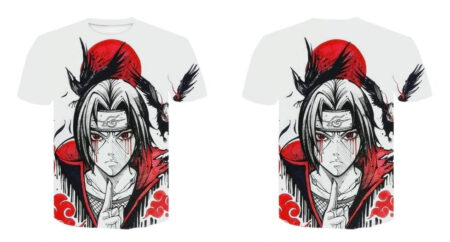 Camisa Camiseta Itachi Amaterasu Impressão 3D Anime Naruto Shippuden - Image 3