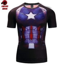 Camisa/Camiseta Hash Guard Capitão América Hq Compressão Segunda Pele