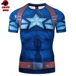 Camisa/Camiseta Hash Guard Capitão América Vingadores Compressão Segunda Pele