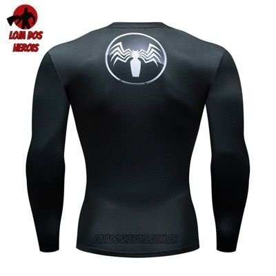Camiseta/Camisa Venom Filme Manga Compressão Hash Guard - Imagem 2
