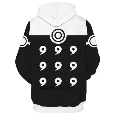 Blusa Jaqueta 3D Rikudou Sennin Sábio dos 6 caminhos Naruto Anime Touca Canguru - Imagem 2