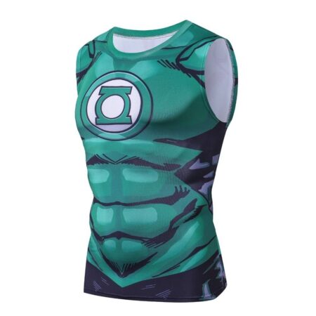 Camisa / Camiseta Regata Hash Guard Lanterna Verde Compressão Tank Top