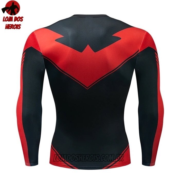 Camisa/Camiseta Hash Guard Capuz Vermelho Manga Longa - Imagem 2