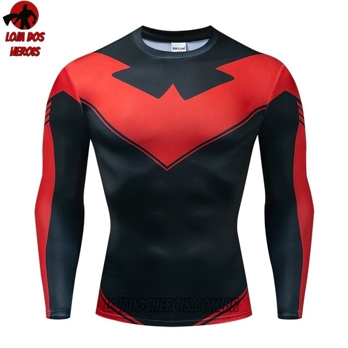 Camisa/Camiseta Hash Guard Capuz Vermelho Manga Longa