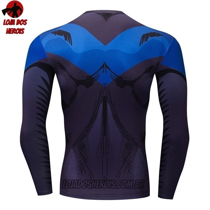 Camisa/Camiseta Hash Guard Asa Noturna Clássico Manga Compressão Segunda Pele - Imagem 2