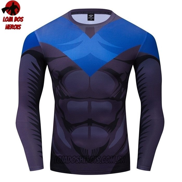Camisa/Camiseta Hash Guard Asa Noturna Clássico Manga Compressão Segunda Pele
