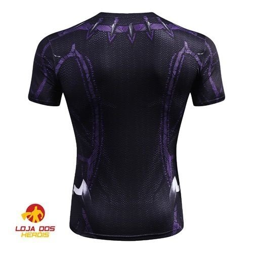Camisa / Camiseta Hash Guard Compressão Pantera Negra - Guerra Infinita Filme - Imagem 2
