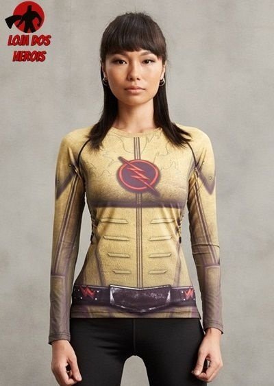 Camisa / Camiseta Hash Guard Feminina Reverso - Manga Longa Compressão