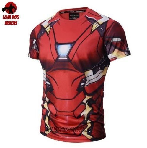 Camisa/Camiseta Homem De Ferro Filme Compressão Hash Guard