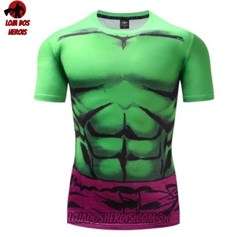Camisa/Camiseta Hash Guard Hulk Filme Compressão Segunda Pele - Imagem 3
