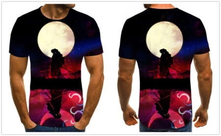 Camisa Camiseta Kokushibou Demon Slayer Anime Impressão 3D Full - Image 2