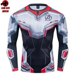 Camisa/Camiseta Hash Guard Vingadores Ultimato Uniforme Mod 6 Manga Compressão Segunda Pele