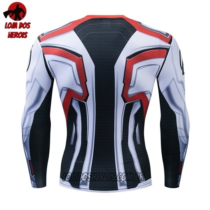 Camisa/Camiseta Hash Guard Vingadores Ultimato Uniforme Mod 7 Manga Compressão Segunda Pele - Imagem 2