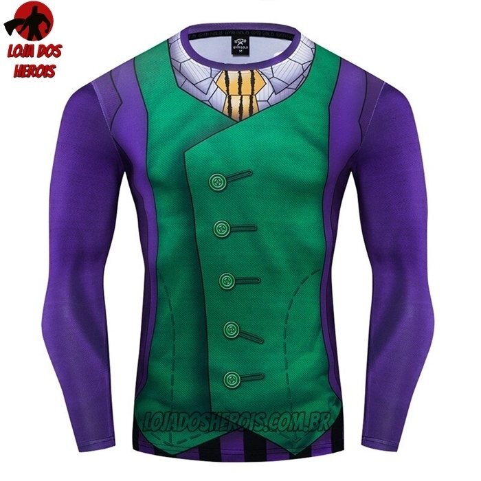 Camisa/Camiseta Hash Guard joaquim Desenho Manga Compressão Segunda Pele