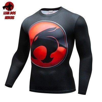Camiseta/Camisa Thundercats Manga Compressão Hash Guard