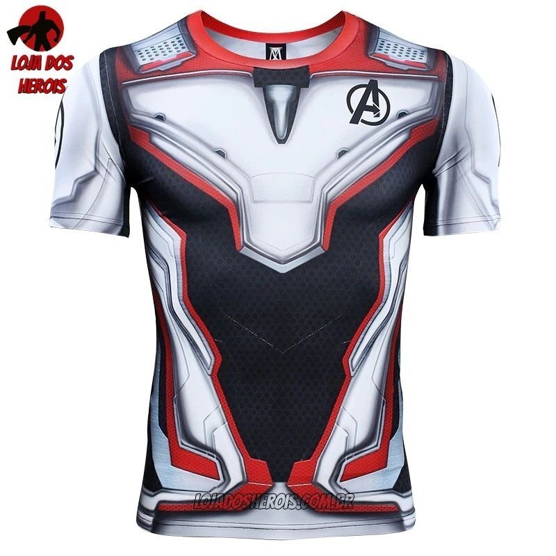 Camisa/Camiseta Hash Guard Uniforme Vingadores Ultimato - Endgame Compressão - Imagem 3