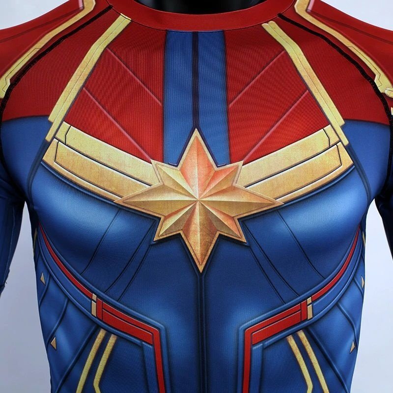 Camisa/Camiseta Capitã Marvel Filme 2019 - Vingadores Ultimato Endgame Compressão Hash Guard - Imagem 7