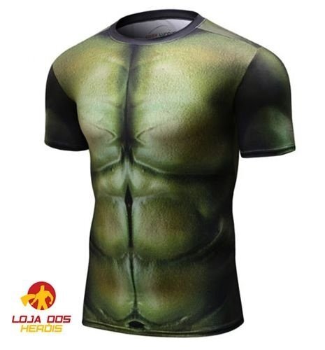 Camisa / Camiseta Hash Guard Compressão Hulk - Vingadores Filme