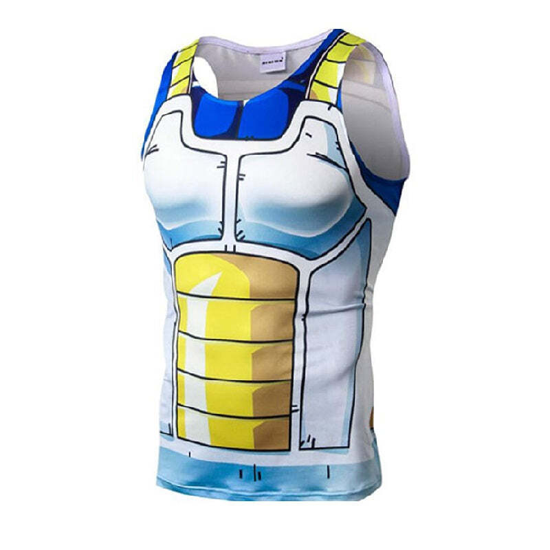 Camisa / Camiseta Regata Goku Vegeta Naruto Dragon Ball Compressão Tank Top - Imagem 6